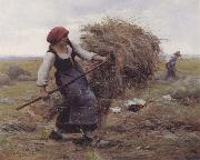 Julien  Dupre The Hay Gatherer oil painting